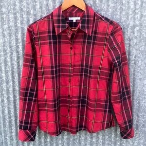 Fox Croft Wrinkle-free Shaped Button-up Plaid Shirt